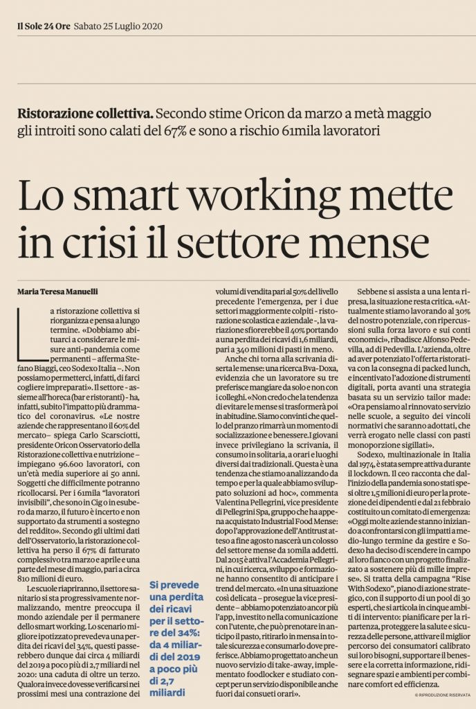 Il Sole 24 Ore - 25 luglio 2020